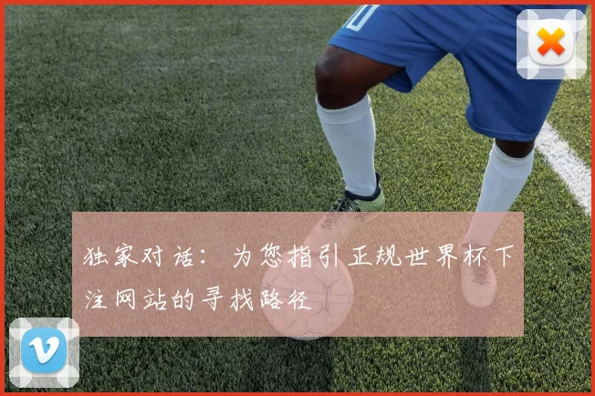 独家对话:为您指引正规世界杯下注网站的寻找路径